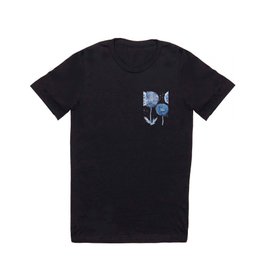4 indigo abstract dandelion 2 T Shirt