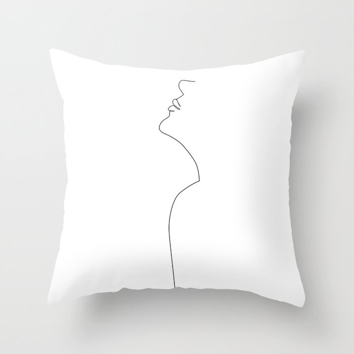Her Thin Throw Pillow by Explicit Design Society6