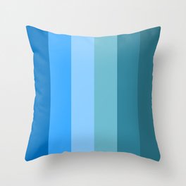 Shades of Blue Throw Pillow