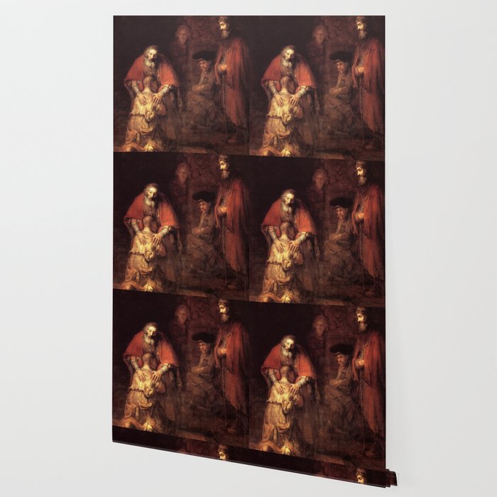 The Return Of The Prodigal Son Painting By Rembrandt Wallpaper By