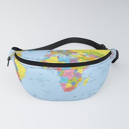 world map - academic Fanny Pack