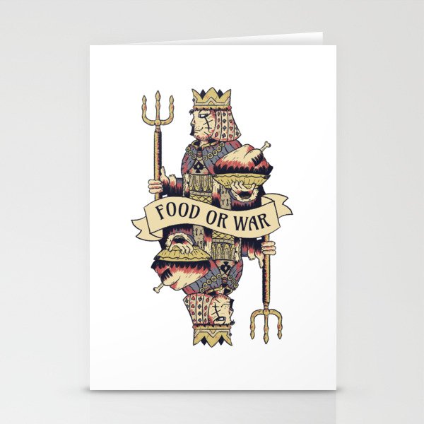 Food or War Stationery Cards