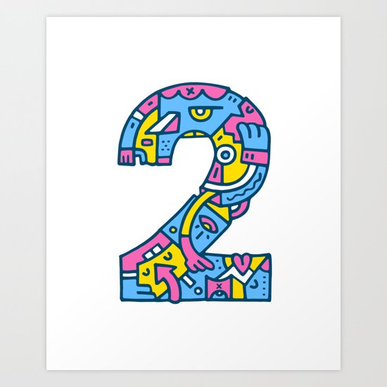 2 Art Print