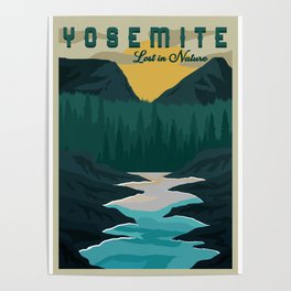 Yosemite national park gift Poster