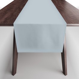 Soft Baby Blue Gray Grey Single Solid Color Coordinates with PPG Stormy PPG10-14 Blue Persuasion Table Runner