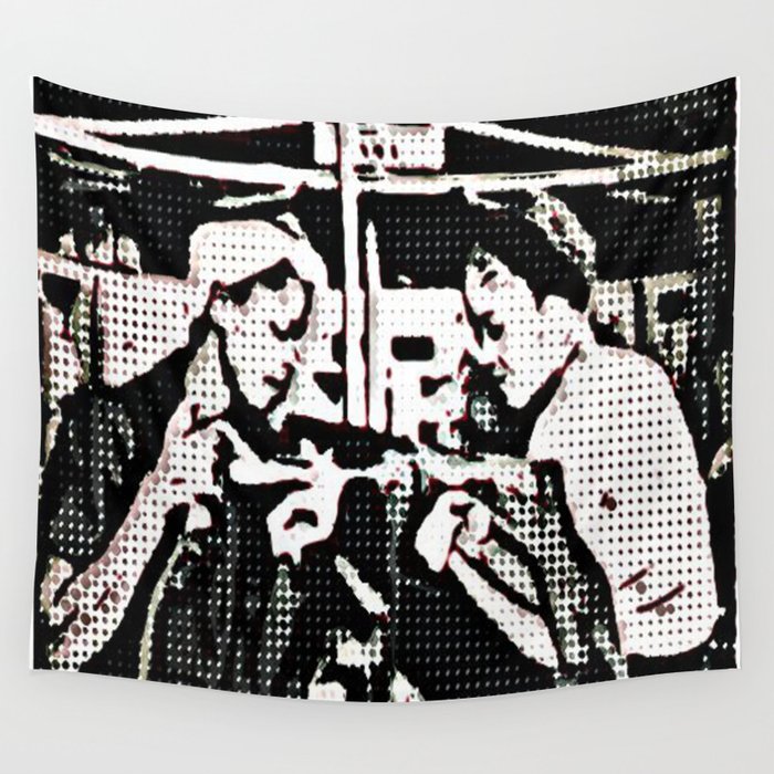 Black Rosie the Riveter Wall Tapestry