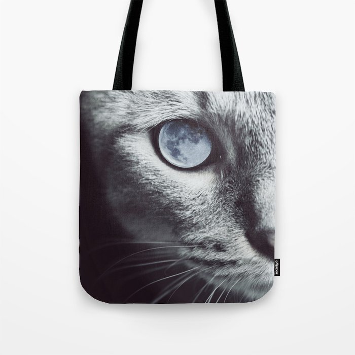 Moon cat Tote Bag