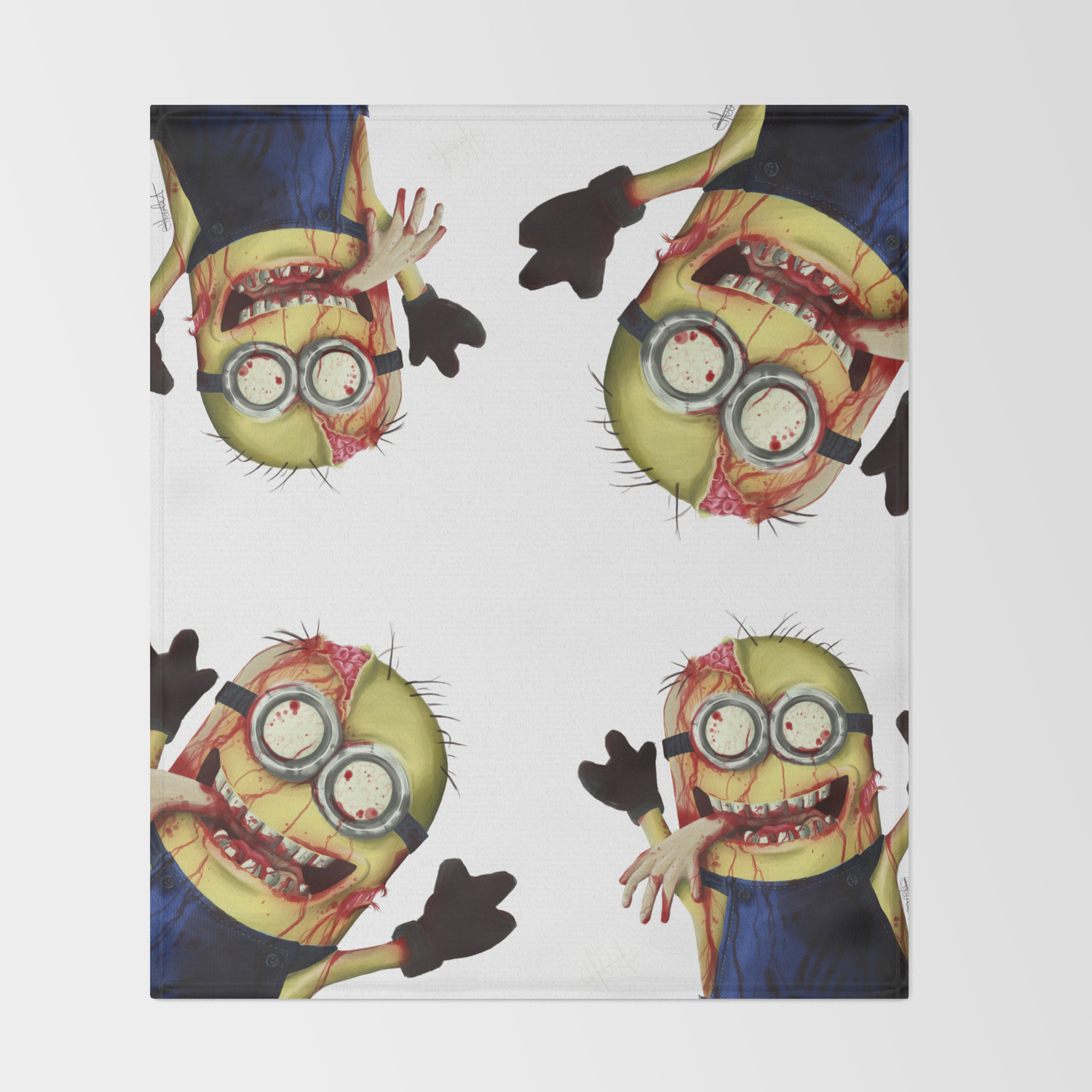 Zombie Minion Throw Blanket By Sherbart Society6