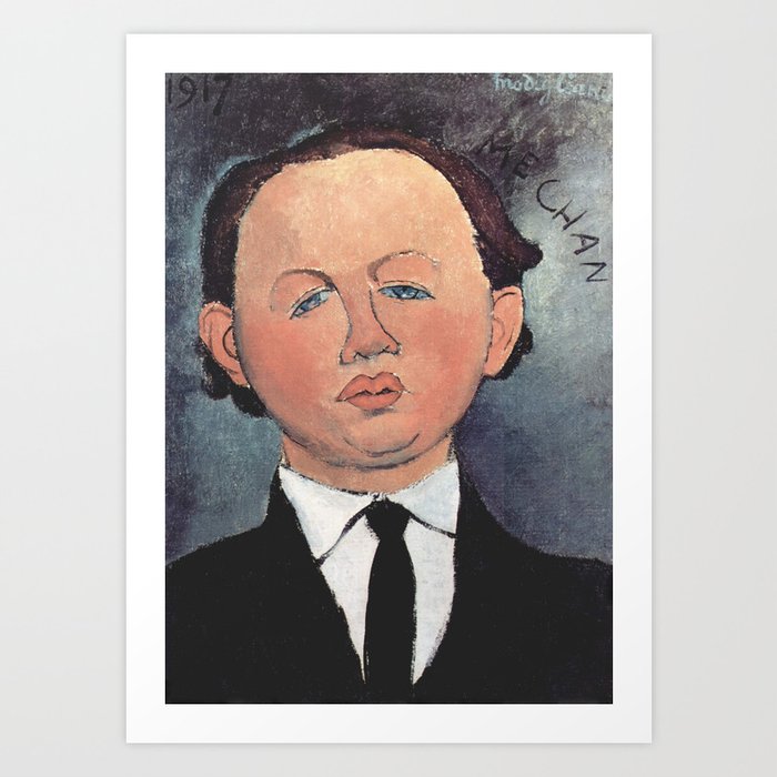 Amedeo Modigliani Portrait of Mechan 1917 Art Print