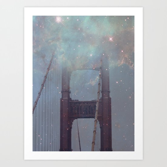 Starry San Francisco Art Print