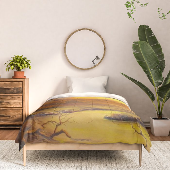 BILLABONG Comforter by PAINTINGS BY JOHN COCORIS | Society6