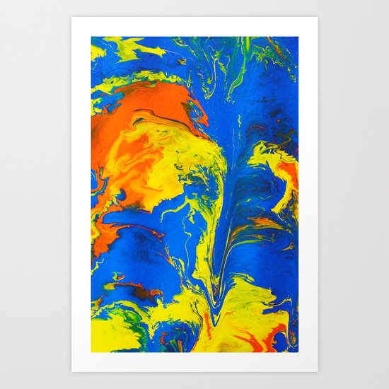 Gravity Painting 18 Art Print