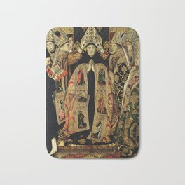 Consecration of Saint Augustine Bath Mat | Graphicdesign, Other, Consecration, Religious, Philosopher, Huguet, Augustine, Figurative, Churchfather, Christianity 