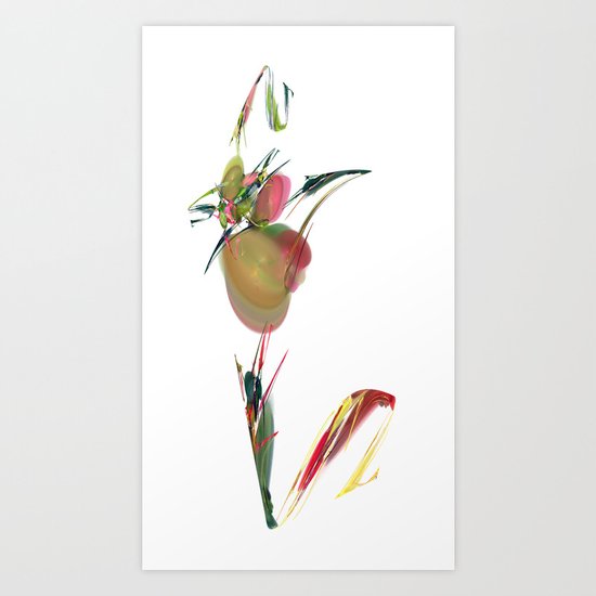 V is Vegan Art Print