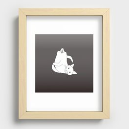 Lounging Cat Recessed Framed Print