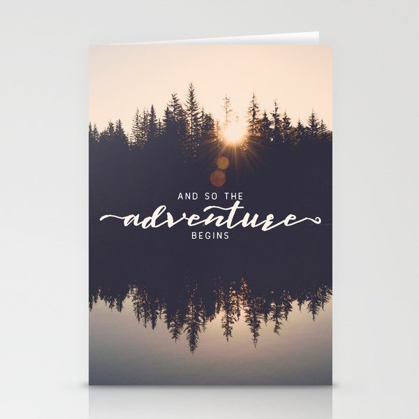 And So the Adventure Begins II Stationery Cards