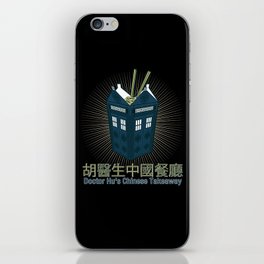 Doctor Hu's Chinese Takeaway (Dr Who) iPhone Skin
