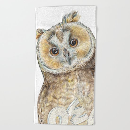 Owl Beach Towel