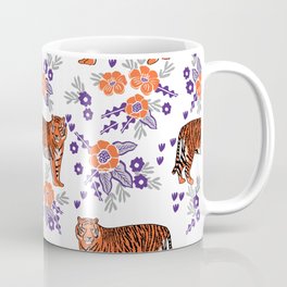 Tigers orange and purple clemson football varsity university college sports fan gifts Coffee Mug