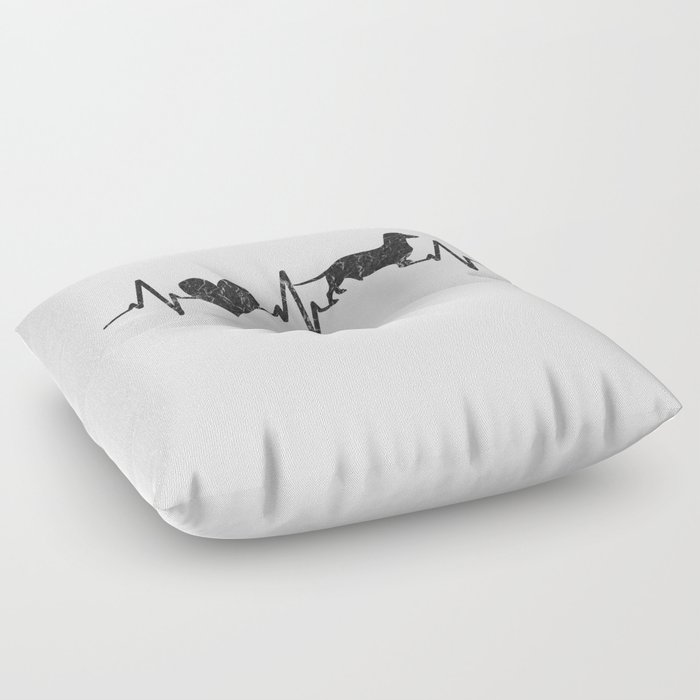 Love For The Dachshund Floor Pillow