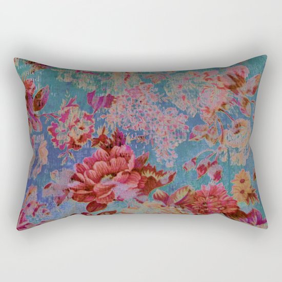 vintage floral Rectangular Pillow