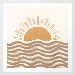 Waft Sun-Sandy Sense Art Print