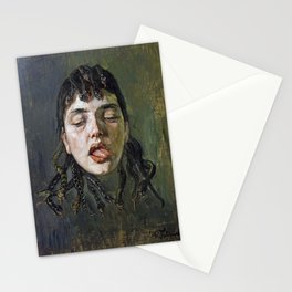 The head of Medusa vintage art Stationery Card