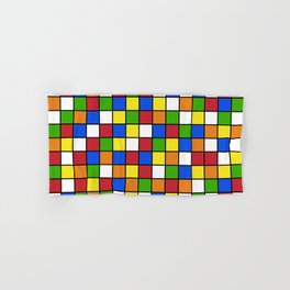 Rubik's cube Pattern Hand & Bath Towel