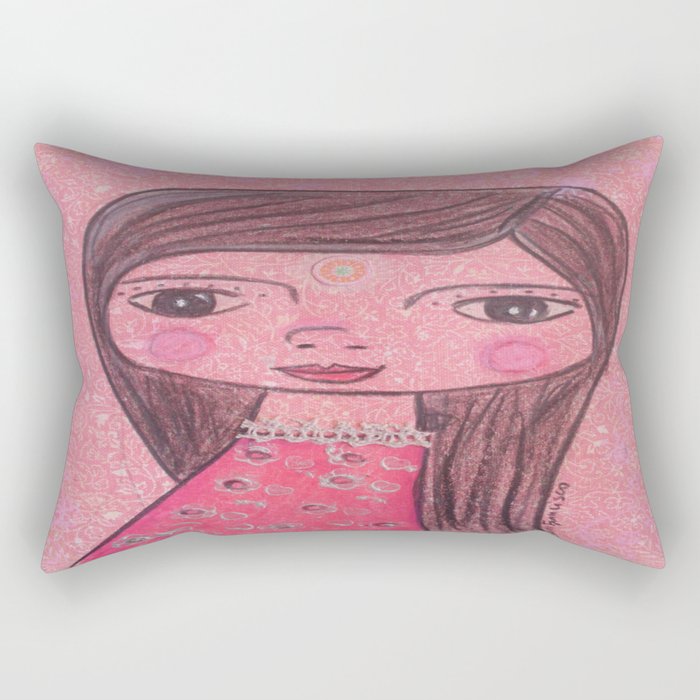 Pink Rectangular Pillow