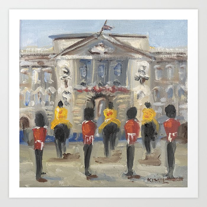 Kimie Joe Buckingham Palace Half Mast Remembering the Queen Art Print