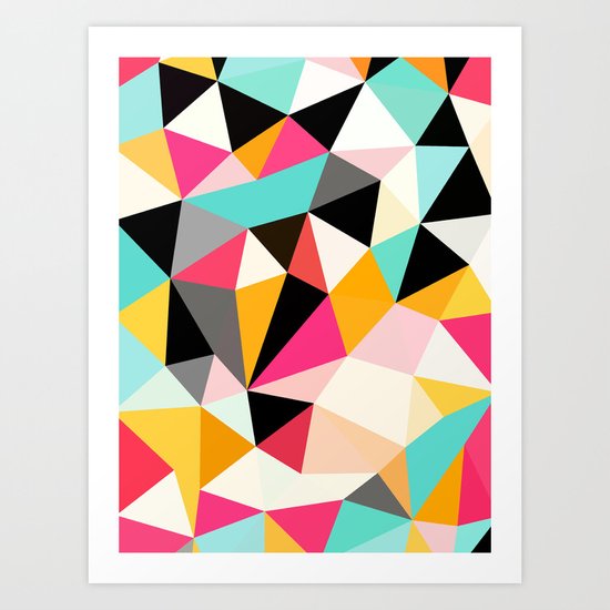 Kawaii Tris Art Print