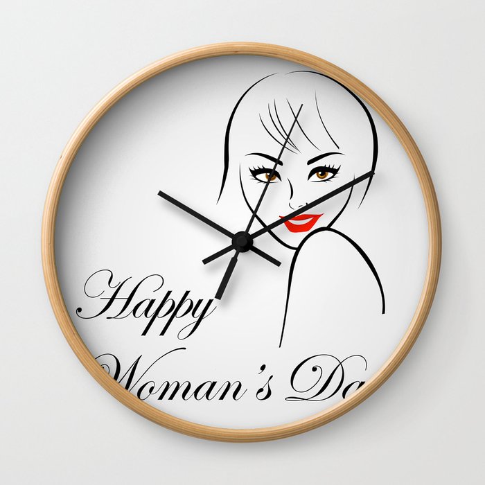 Happy womens day- she persisted gifts Wall Clock