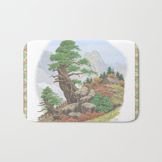OLD HEMLOCK CABIN ON PTARMIGAN RIDGE Bath Mat