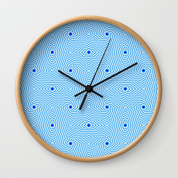 1905 bluish pattern Wall Clock