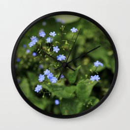 Forget-me-not Wall Clock