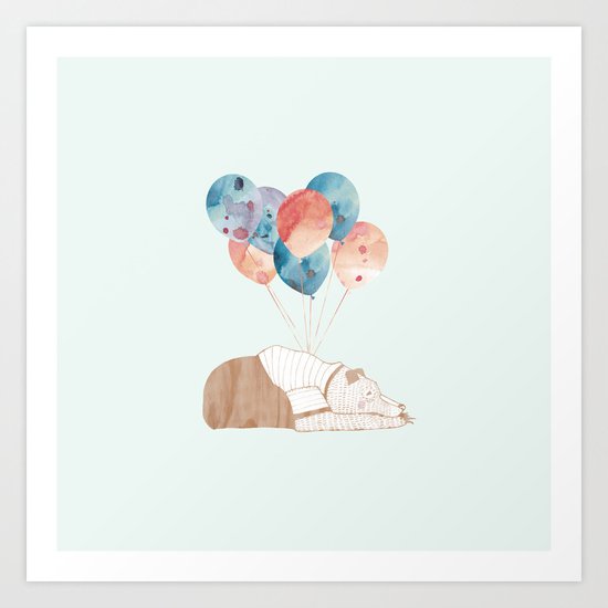 Sleeping Bear Art Print