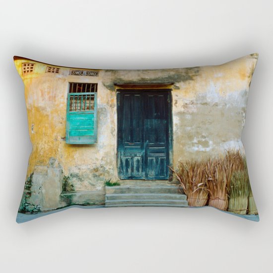 VIETNAMESE FACADE - HOI AN Rectangular Pillow