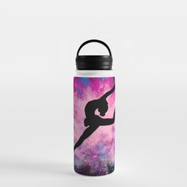 gymnast dancer colour splash Water Bottle