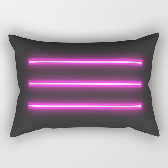 neon lights Rectangular Pillow