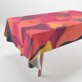 Red Leaves Pattern Design Tablecloth