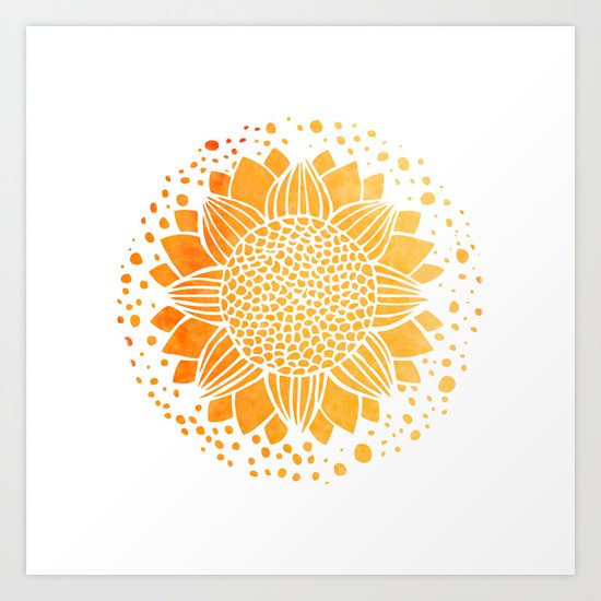 Sun Mandala Art Print