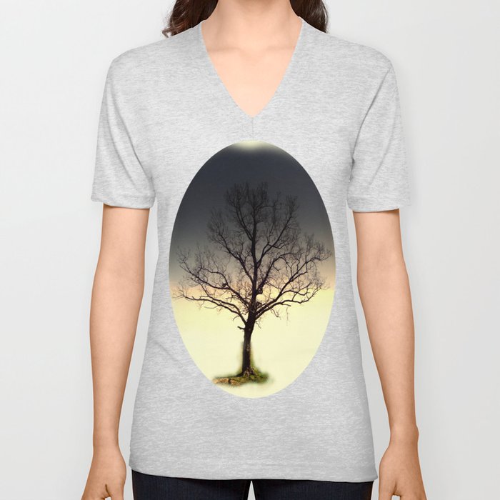 Tree V Neck T Shirt
