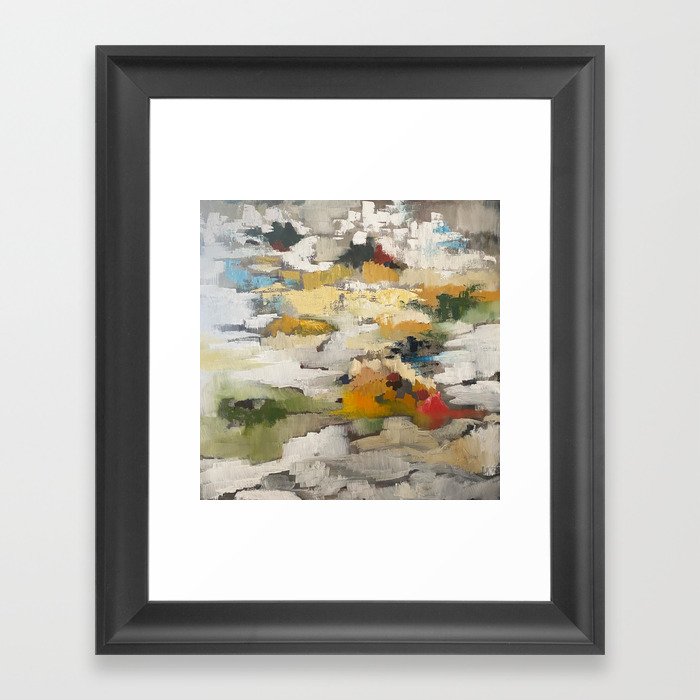 Kimie Joe The Hike Abstract Oil Painting Framed Art Print