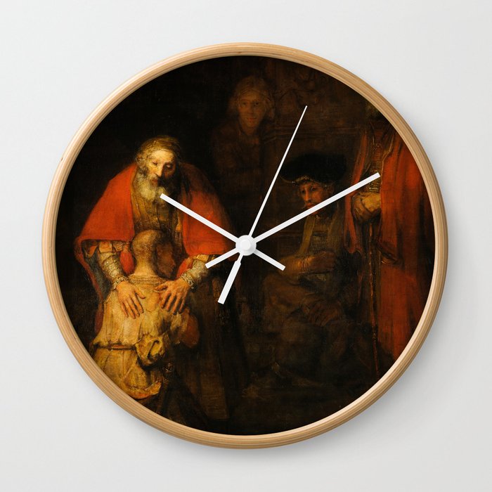 Return of the Prodigal Son, 1663-1665 by Rembrandt van Rijn Wall Clock