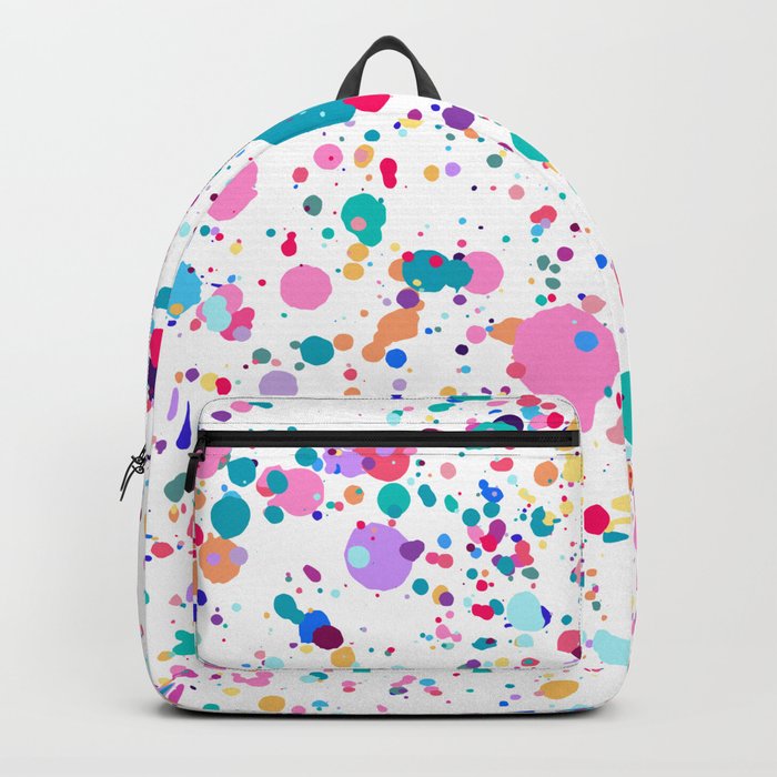 Ink Splatter Pattern Backpack