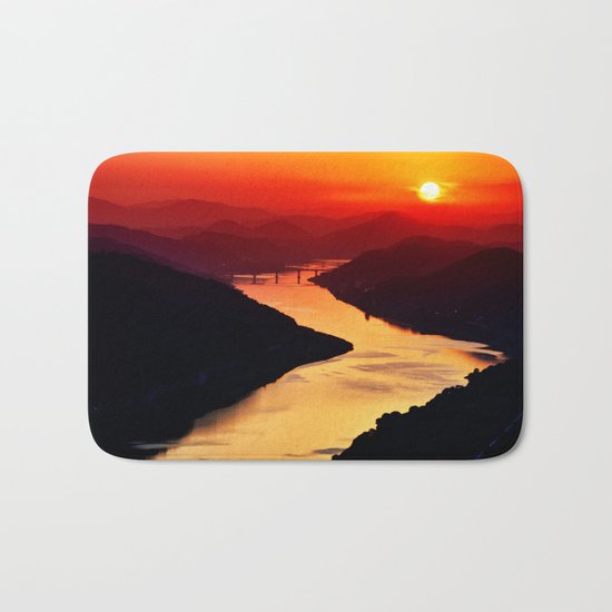 Sunset at the River Bath Mat