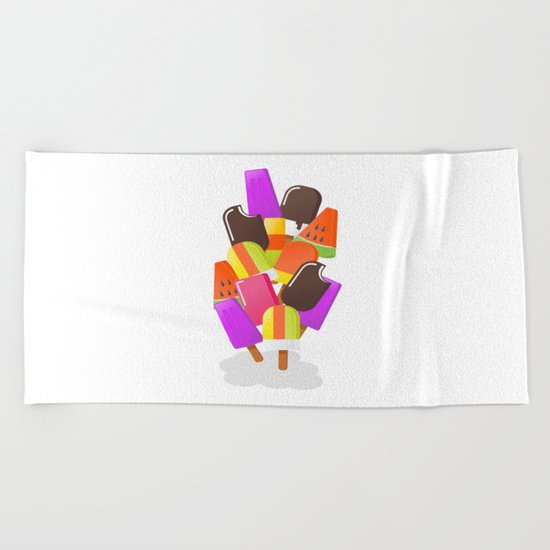 Ice cream 5 Beach Towel