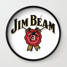 Jim Beam Logo Wall Clock | Graphicdesign, Oil, Concept, Ink, Vector, Acrylic, Illustration, Cartoon, Digital, Funny 