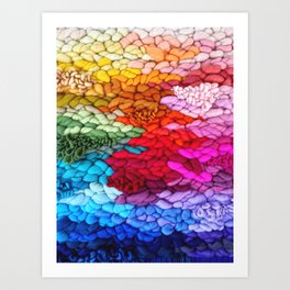 Fibre Rainbow Art Print