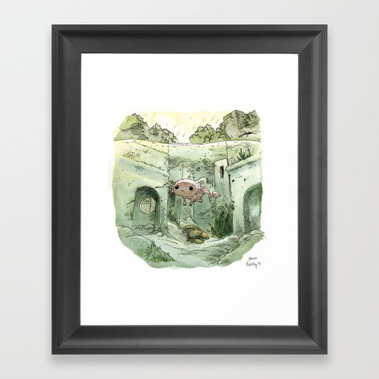 Axolotl Framed Art Print